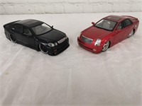 Jada 1:24 Scale Car Models: Caddy & Lexus