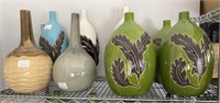 8-13in+ ceramic vases. NEW. CHTOWN PU ONLY