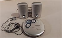 Panasonic Car/Portable CD Player W/ Sony Speakers