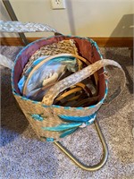 basket of sewing/knitting/etc.