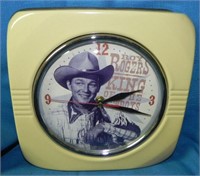 1980's Lyon-Vandor Roy Rogers Vintage Clock