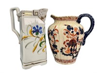 Vintage Imari Style & A Hand-painted jugs
