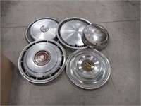 assortment of hub caps