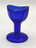 Vintage Cobalt Blue Glass Medicine Eye Wash Cup 2