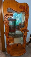 Carved Pine Mirror