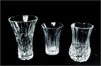 (3) Small Waterford Crystal Vases