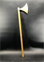 Handmade 13th century style battle axe with wood h