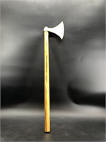 Handmade 13th century style battle axe with wood h