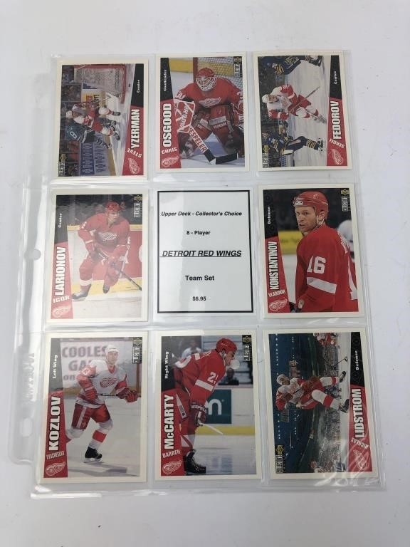1990s Detroit Red Wings Upper Deck Cards