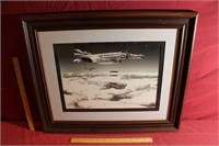 Framed & Matted F-4 Phantom's Dropping Bombs