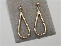 14 k Gold  Dangle Earrings