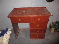 vintage wooden desk