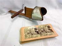 Antique Stereoscope with Misc. Slides