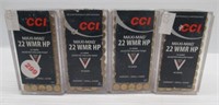 (200) Rounds of CCI maxi mag 22 WMR HP ammo.