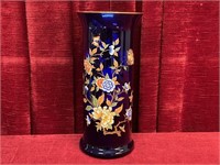 1976 Italian Large Cobalt Blue Glass Vase