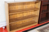 3-Shelf Oak Bookcase  44"W x 10"D x 35-1/2"H