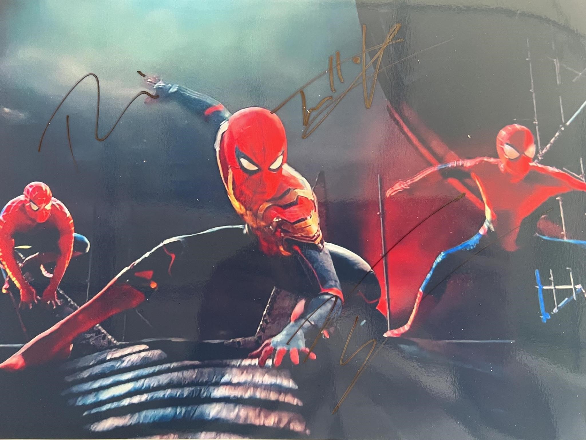 Spider-Man No Way Home cast signed photo