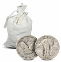 No Date Standing Liberty Silver Quarters