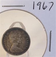 1967 Elizabeth II Canadian Silver Dime
