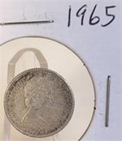 1965 Elizabeth II Canadian Silver Dime
