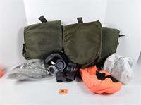 US MCU 2/P Gasmask, Lenses & Empty Bags