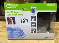 Commercial Electric 8Ft LED Rope Light w/Remote