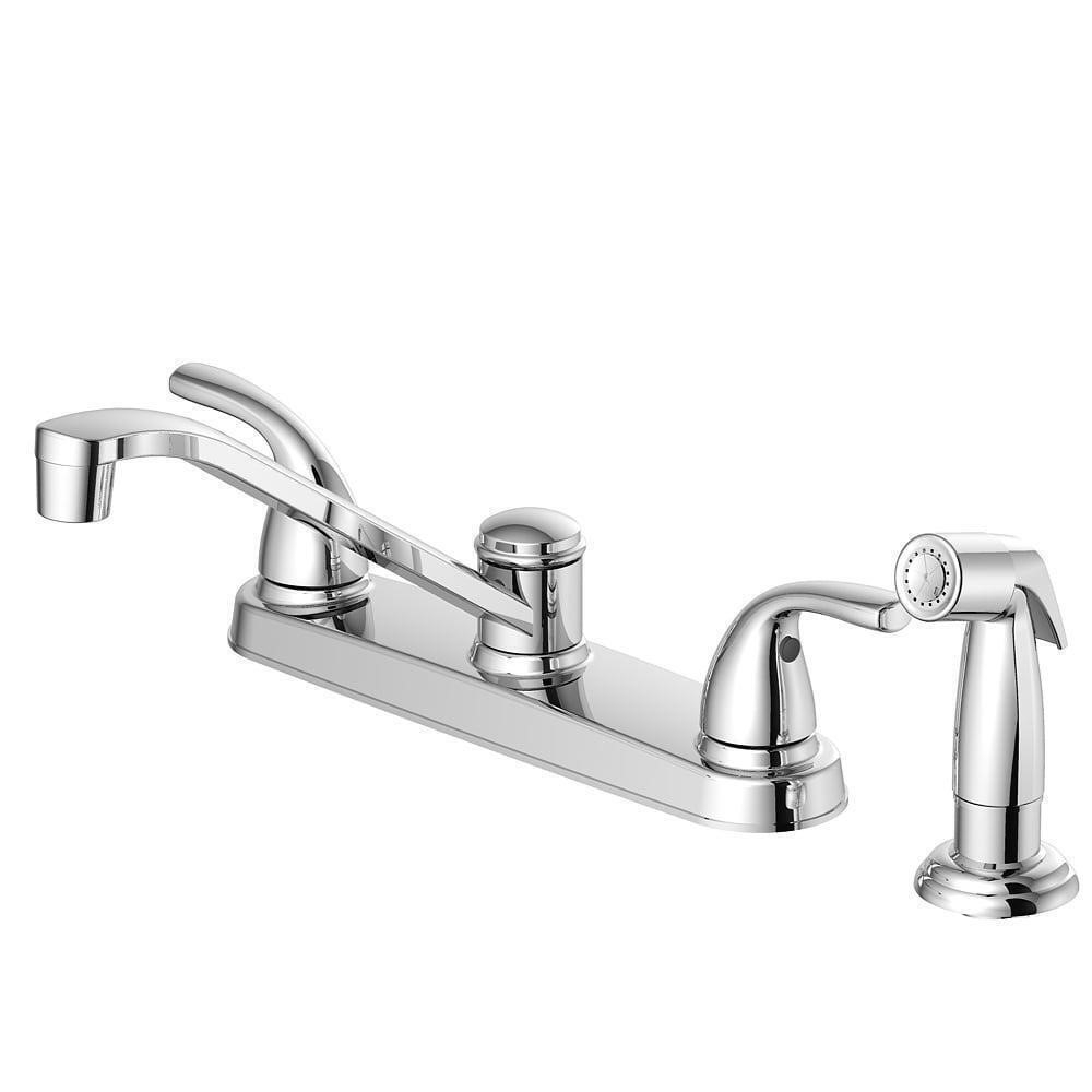 Dover Chrome Double Handle Kitchen Faucet $35