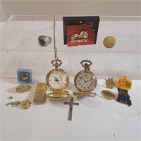 Pocket Watches and Assorted Jewelry Lot