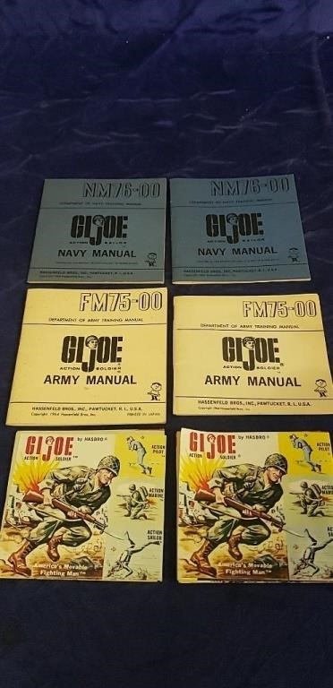 (6) Vintage GI Joe Manuals & Catalogs