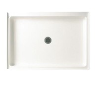 34 in. Single Threshold Center Drain Shower Pan