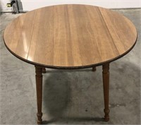 (AF) Wooden drop leaf dining table measuring 41”