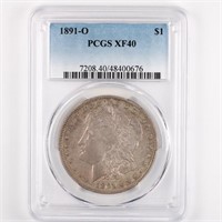 1891-O Morgan Dollar PCGS XF40