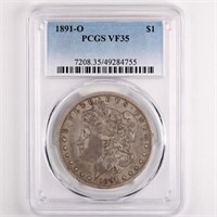 1891-O Morgan Dollar PCGS VF35