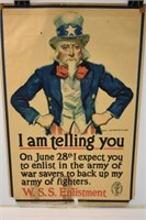 UNCLE SAM POSTER - 30.5 X 20"