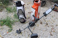 Hooters & Dunlop Golf Bags with Bag Cart