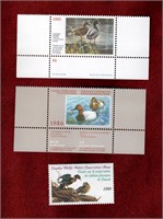 CANADA 3 DIFFERENT FEDERAL DUCK STAMPS