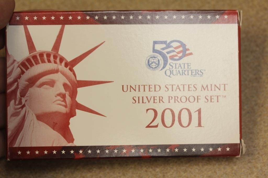 2001 US Mint Silver Proof Set