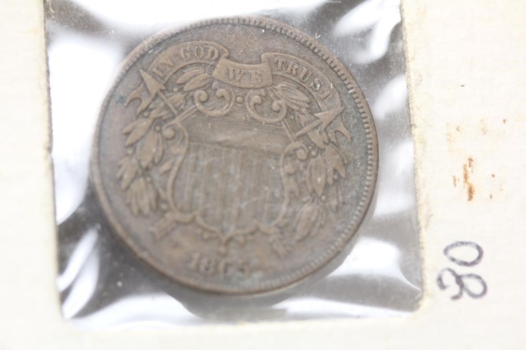 1865 Two Cent Piece