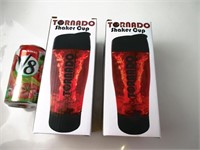 2 Verres mélangeur a batteries Tornado 16oz Neuf