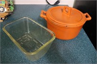 Cast Iron Enamel Bean Pot, Refrigerator Dish