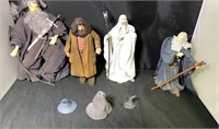 4 Lord of the Rings & Harry Potter Action Figures