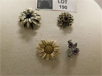 4 VINTAGE BROACHES