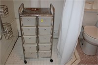 Cart with drawers on wheels