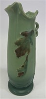 Weller Pottery Green Oak Leaf 8" Vase