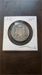 Canada 1972 Fifty Cent Coin