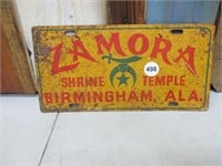 Shrine Temple Car Tag, Birmingham, AL