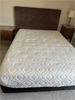 Queen Velour type Brown  Headboard