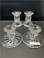 2 sets of pinwheel candle holders 3"-3.5"