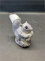 Wolf original handmade soap stone squirrel