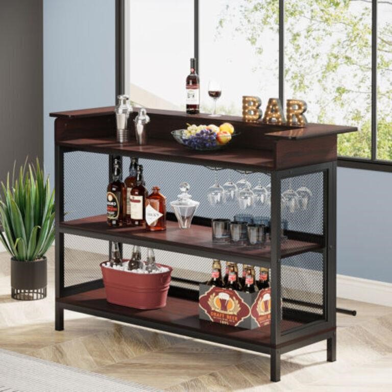 3 Tier Liquor Bar Table Wine Bar Cabinet This